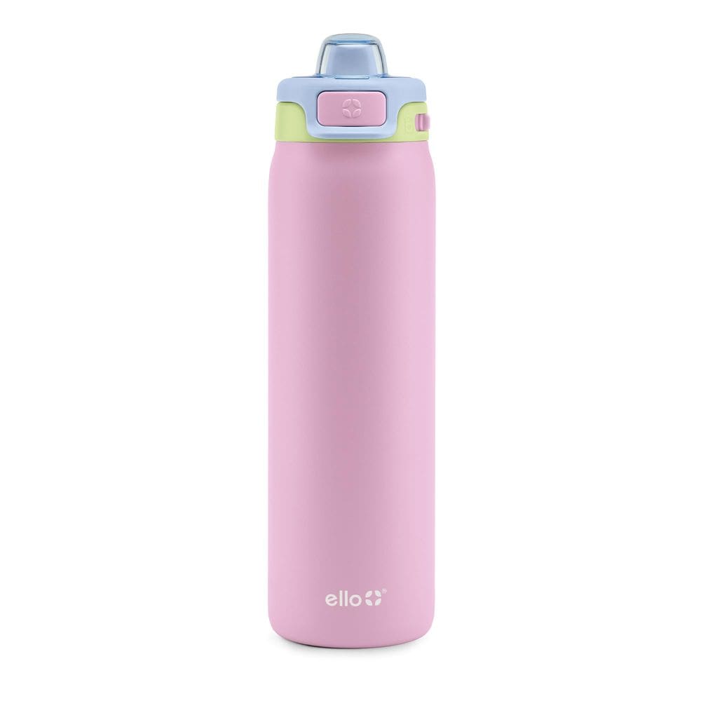 Garrafa de água Ello Pop & Fill 650 ml em aço inoxidável Rosy Skyline