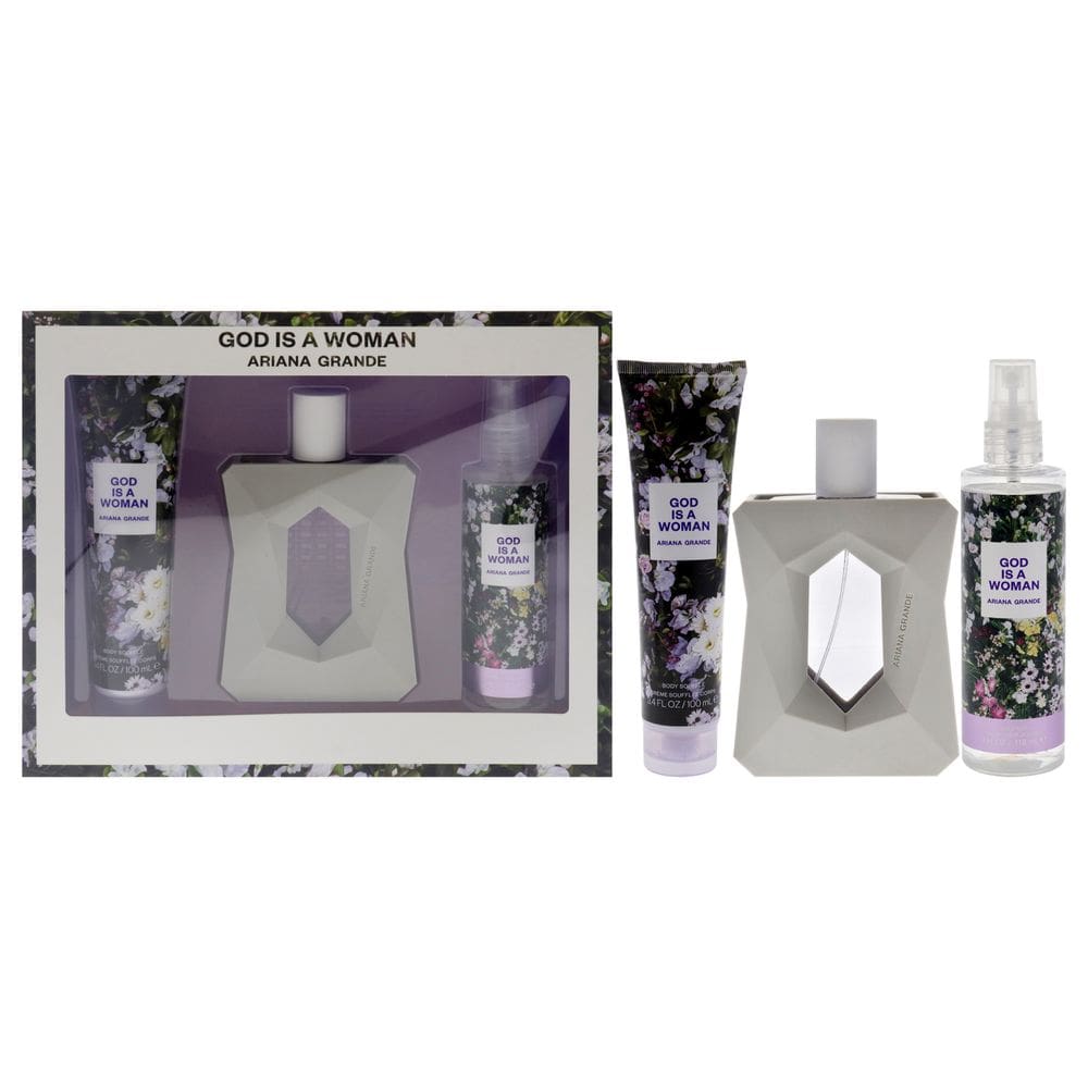Perfume Ariana Grande God Is A Woman for Women, conjunto de presente de 3 peças