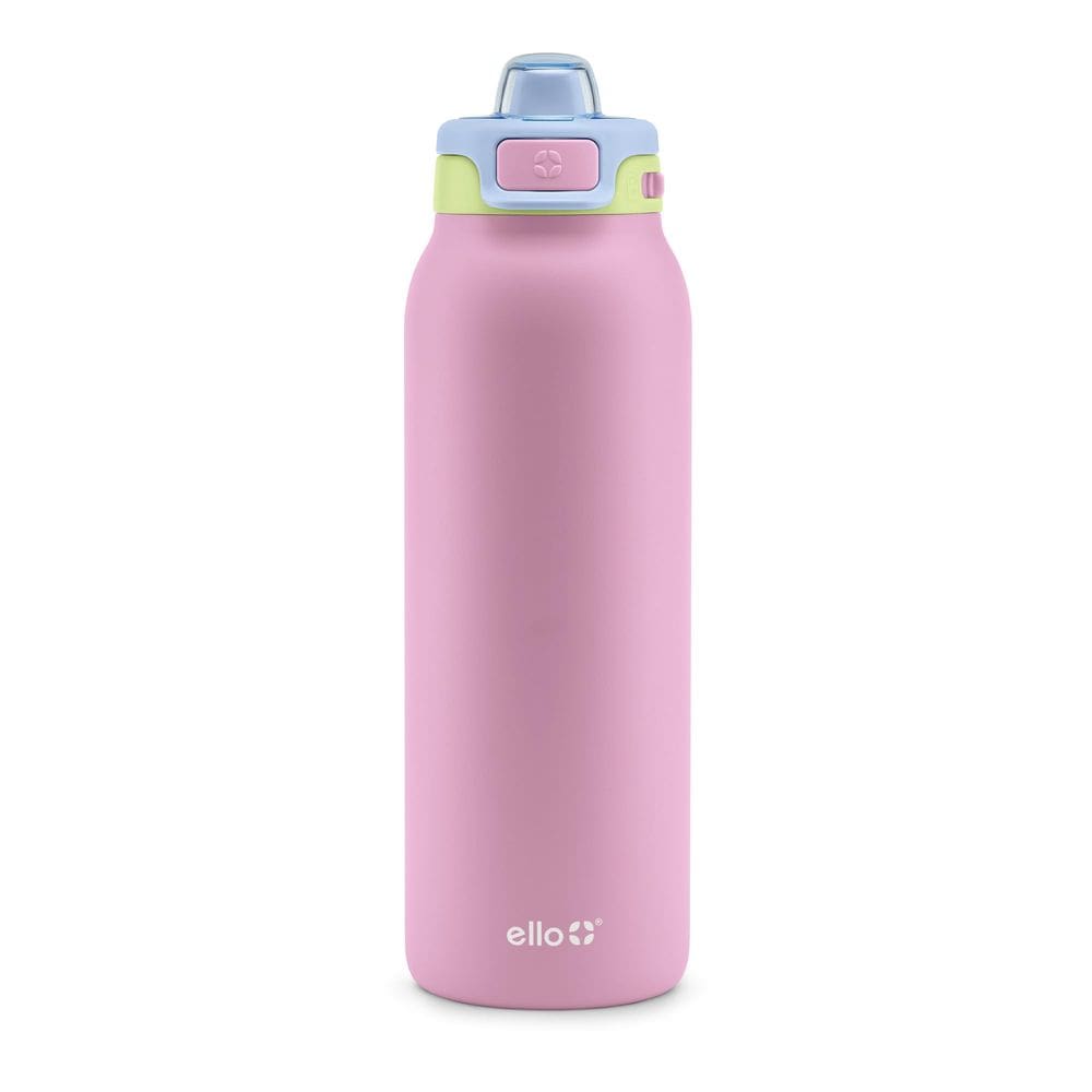 Garrafa de água Ello Pop & Fill 946 ml em aço inoxidável Rosy Skyline