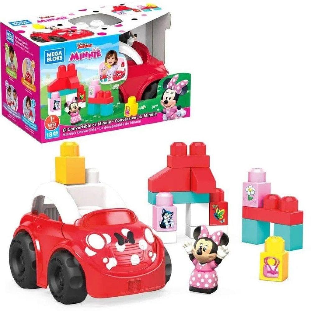 Blocos de Montar e Carrinho - Disney Minnie MATTEL