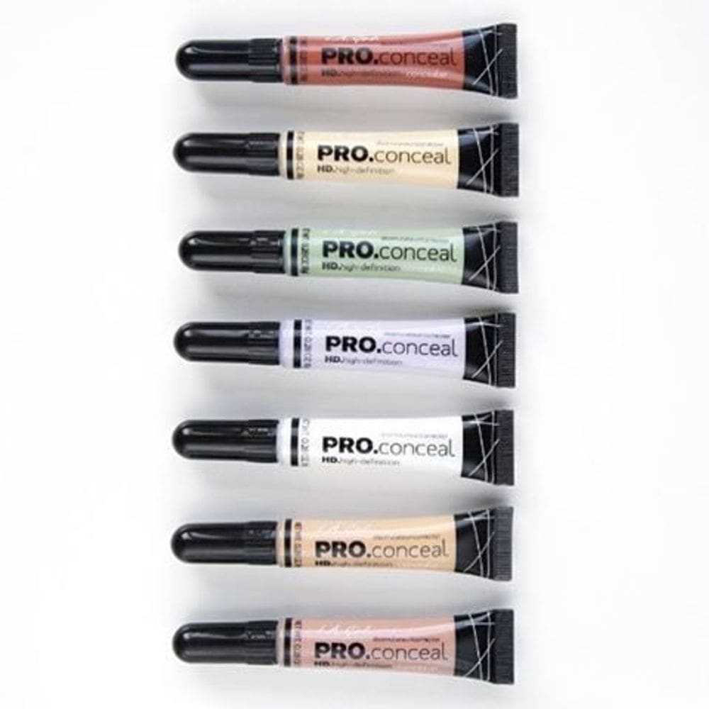 Conjunto de corretivo L.A. Girl Pro Conceal laranja, amarelo, verde, lavanda, pêssego, amarelo claro