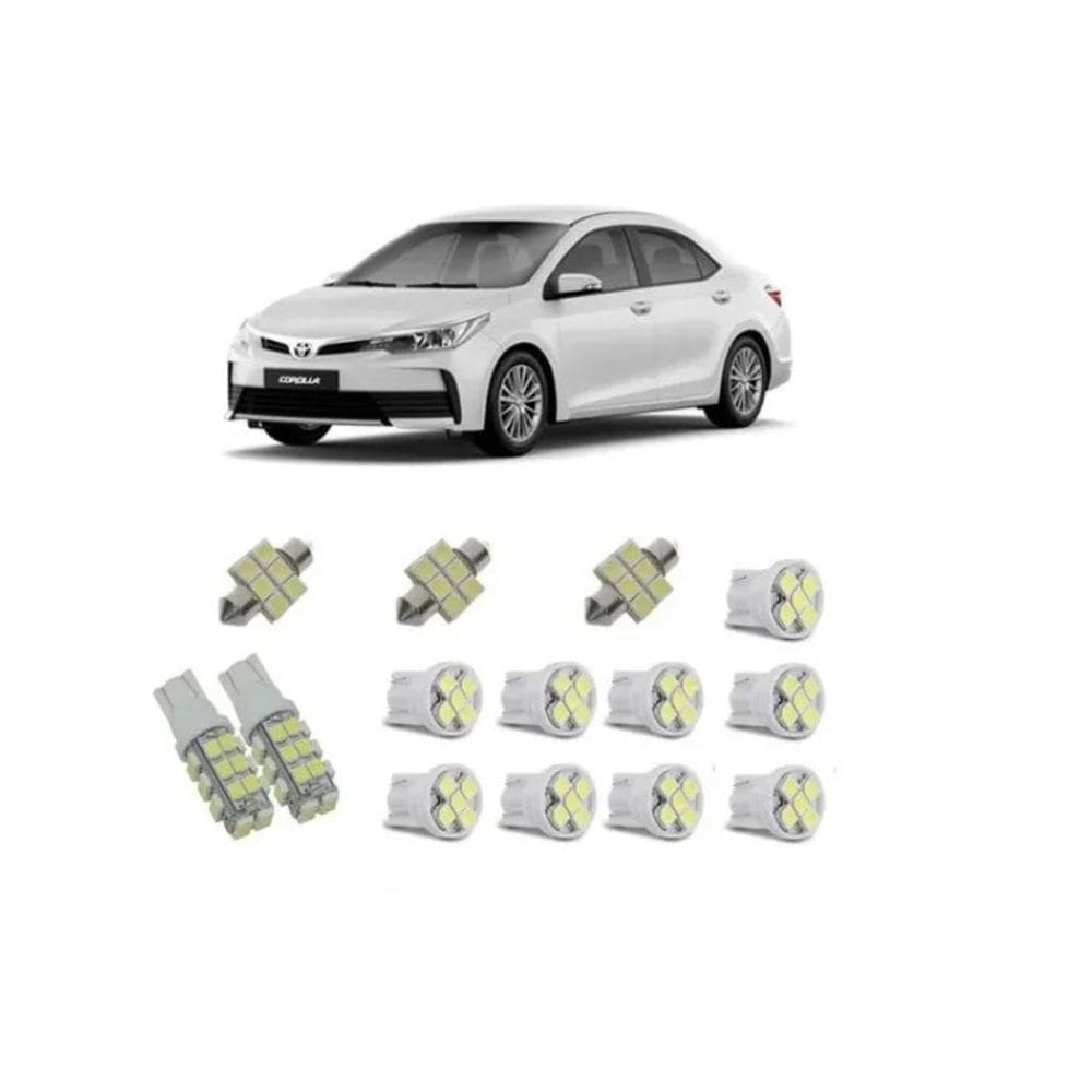Kit De Lâmpada Led Completo Para Corolla 2018 19 20