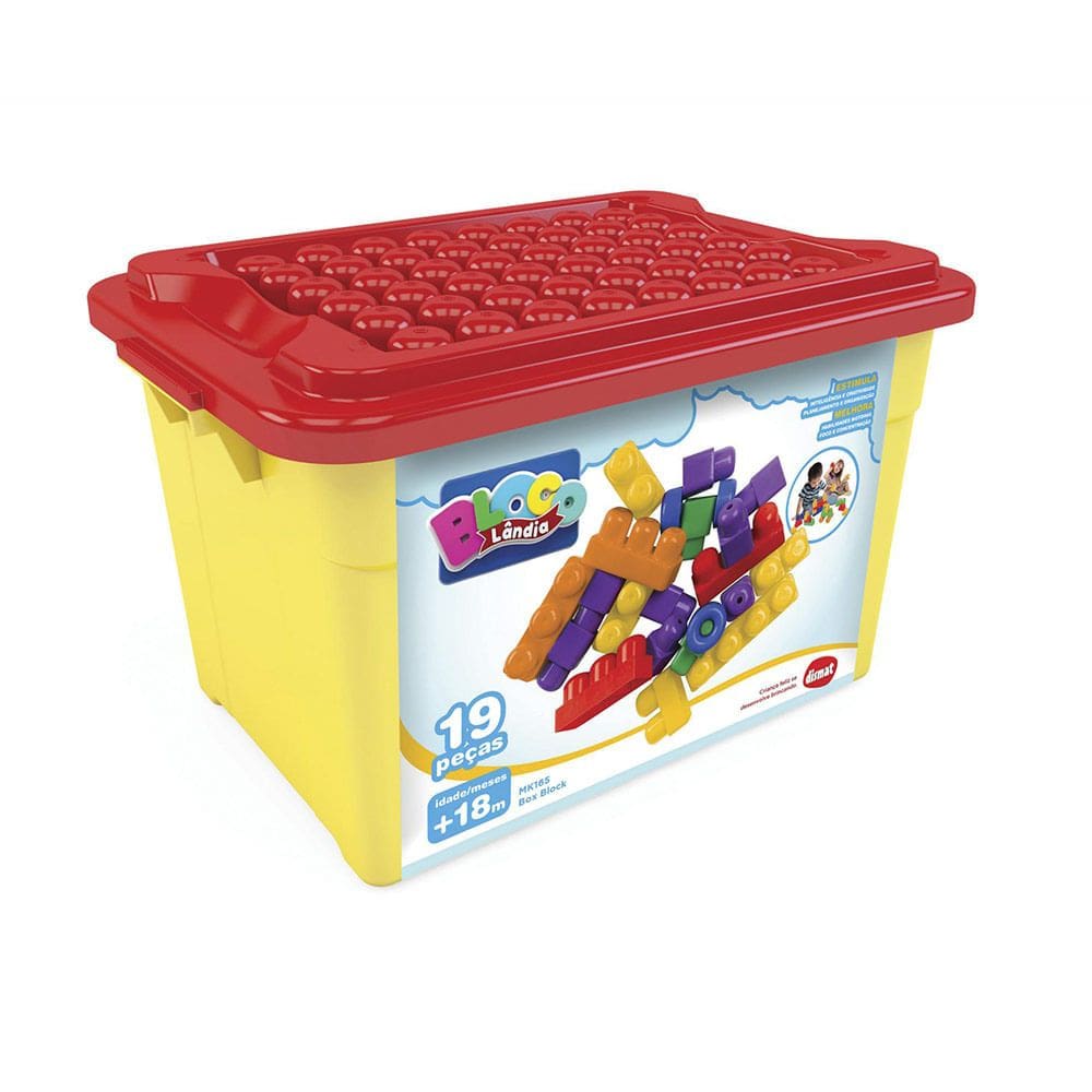 Box Block Dismat Cores Diversas - Item Variado