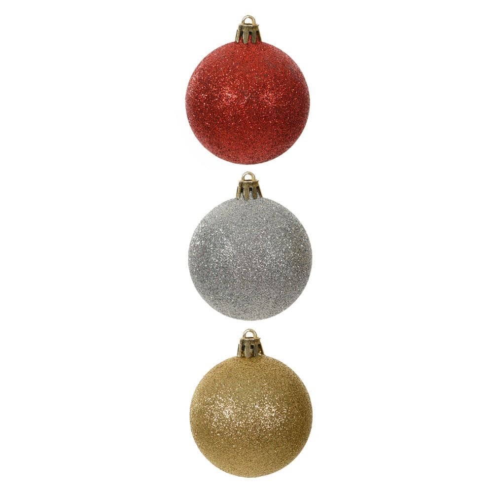 BOLA GLITTER BAG C/3 UND (COLORIDO) 6cm