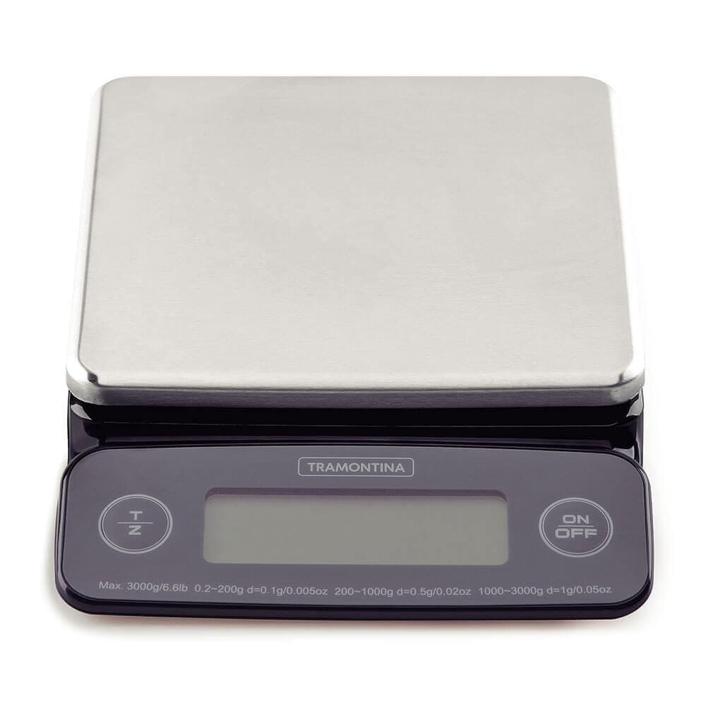 Balança Digital de Alta Precisão para Cozinha Tramontina Adatto com Base em Aço Inox 61101050