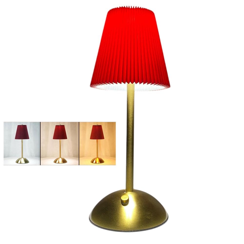 Luminaria de Mesa Abajur LED 3 Tons Controle de Intensidade USB Bateria Recarregavel Iluminaçao Quarto Cabeceira Sala de Estar Escritorio