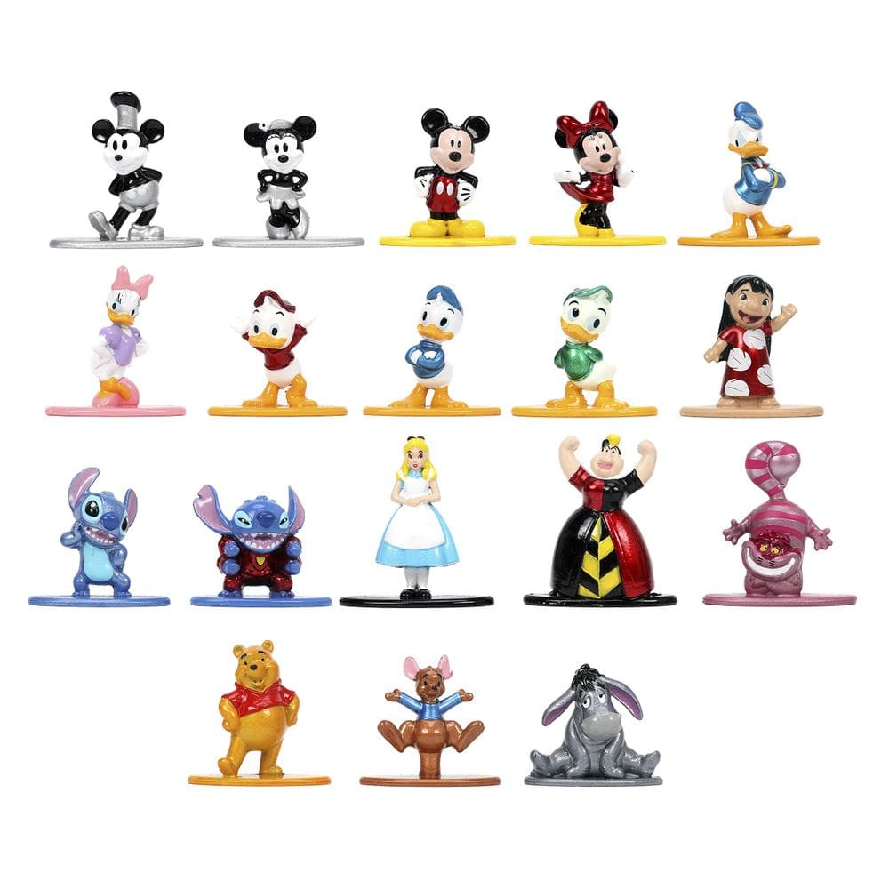 Bonecos colecionáveis Jada Toys Disney Series 1, pacote com 18, 1,65
