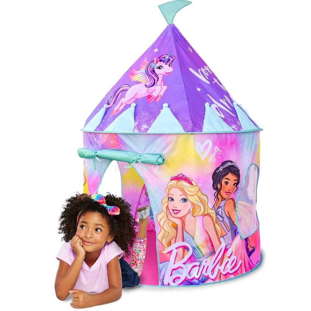 Jogue Tent Barbie Pop Up Castle Dreamtopia Pink Princess