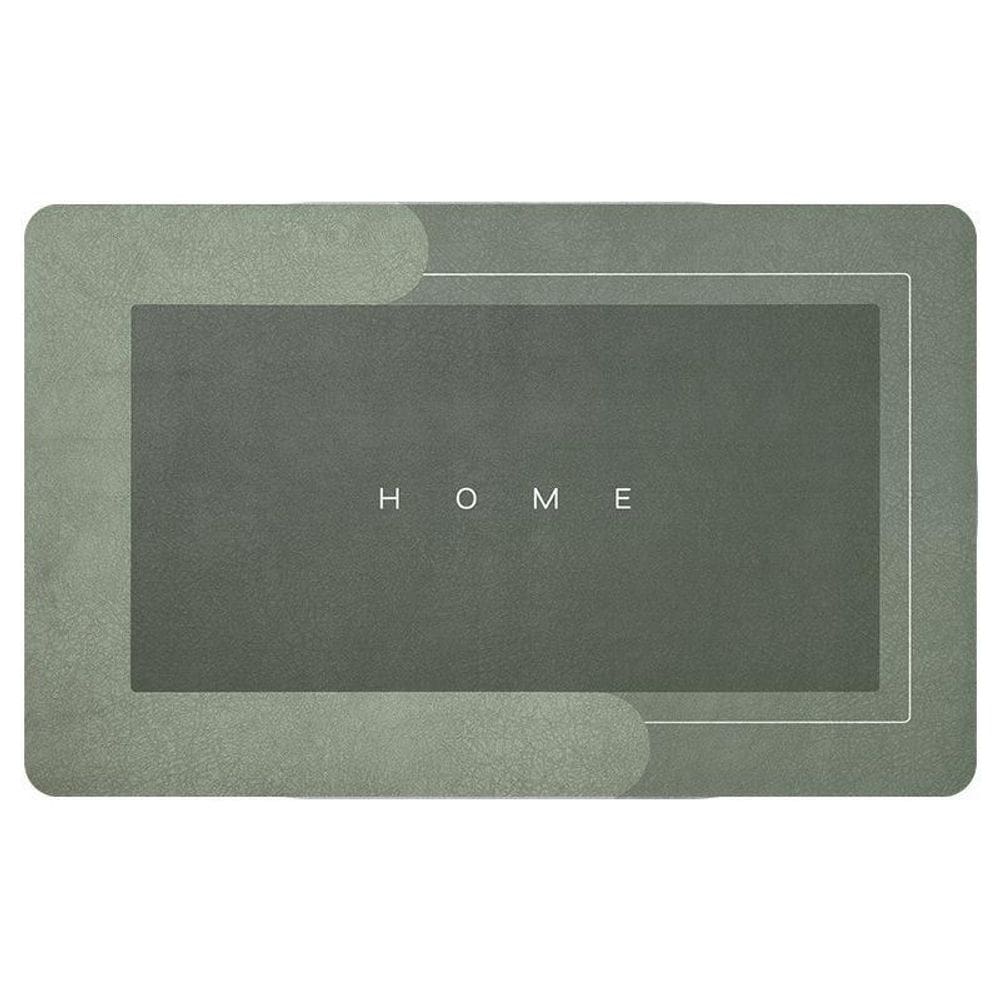 2 Tapetes Mágico Absorvente Antiderrapante Banheiro Verde