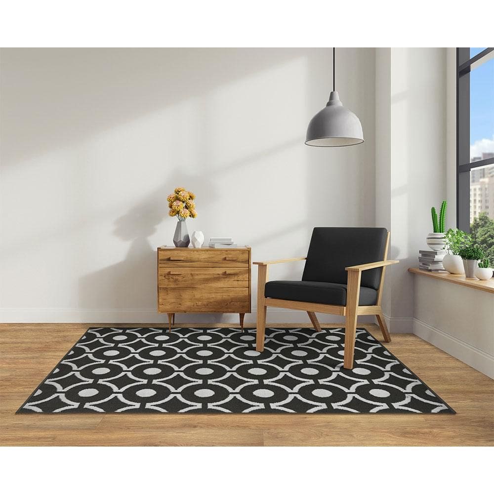 Tapete Art Design Black 100x150cm Tapetes São Carlos