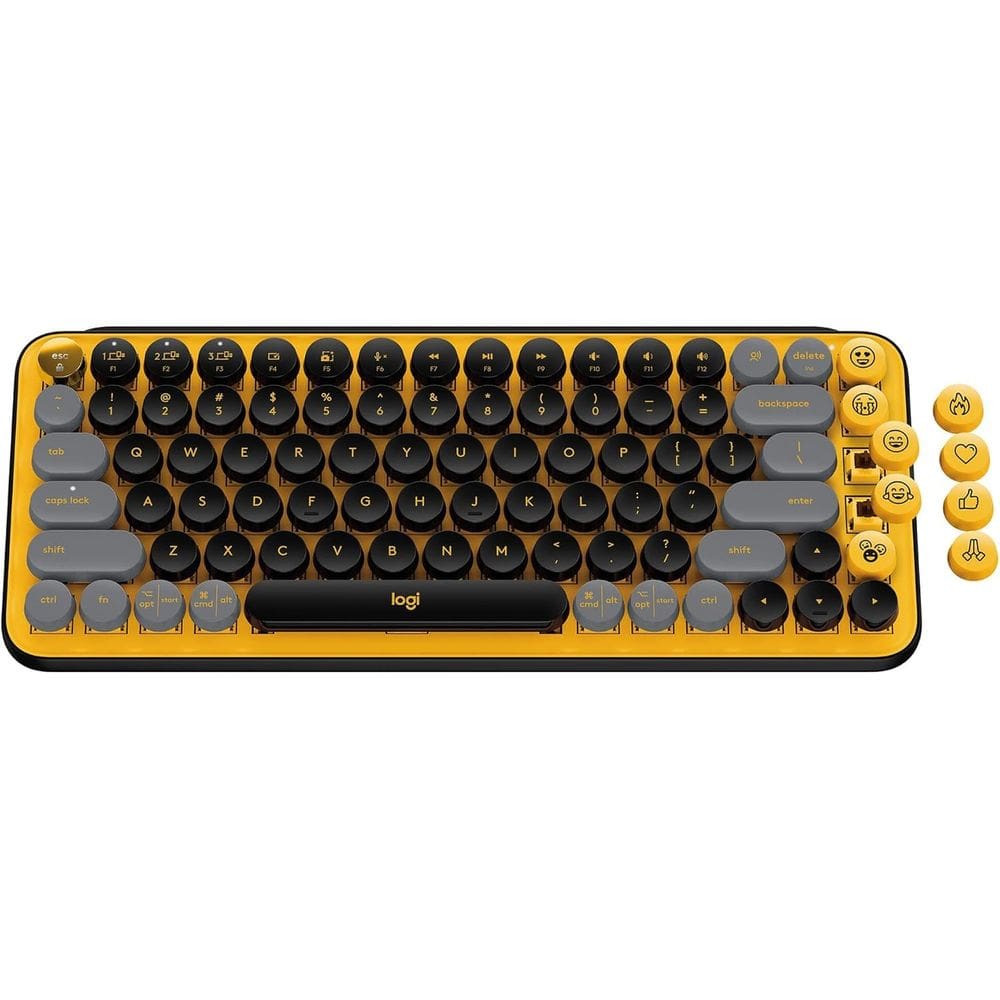 Teclado Logitech POP Keys Mechanical Wireless Blast Yellow