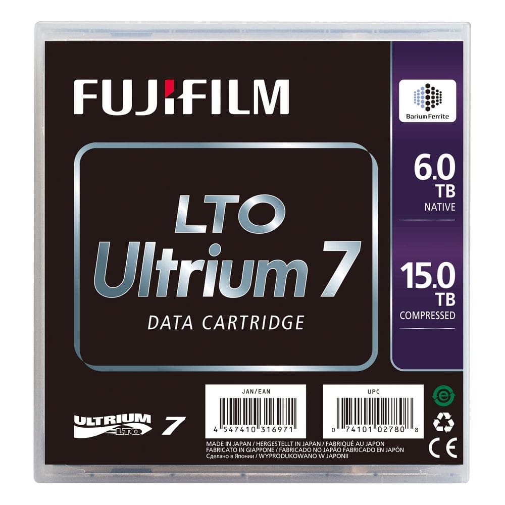 Cartucho de dados Fujifilm Fuji LTO Ultrium 7 6 TB/15 TB (16456574)