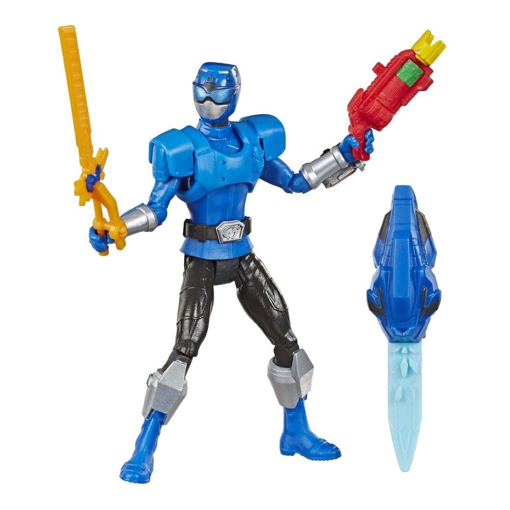 Boneco de ação Power Rangers Beast Morphers Beast-X Blue Ranger, brinquedo de 6 polegadas