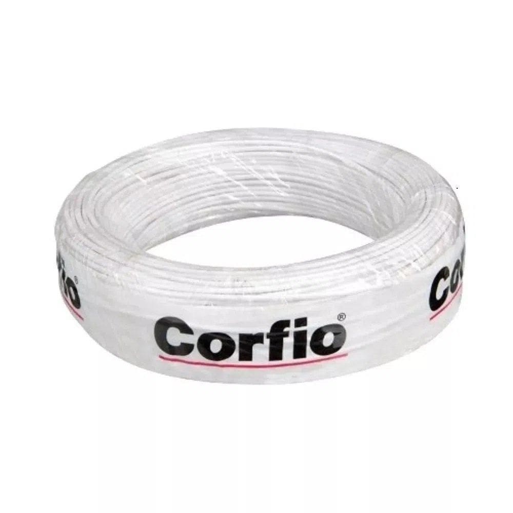 Cabo Elétrico Paralelo100m 2x0.5mm 300V Corfio Branco