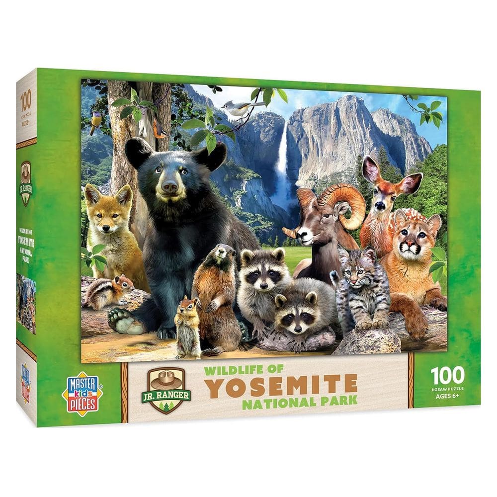Obras-primas do quebra-cabeça Wildlife of Yosemite 100 peças