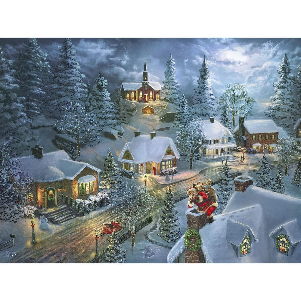 Quebra-cabeça Ceaco Holiday Santa`s Silent Night 300 peças