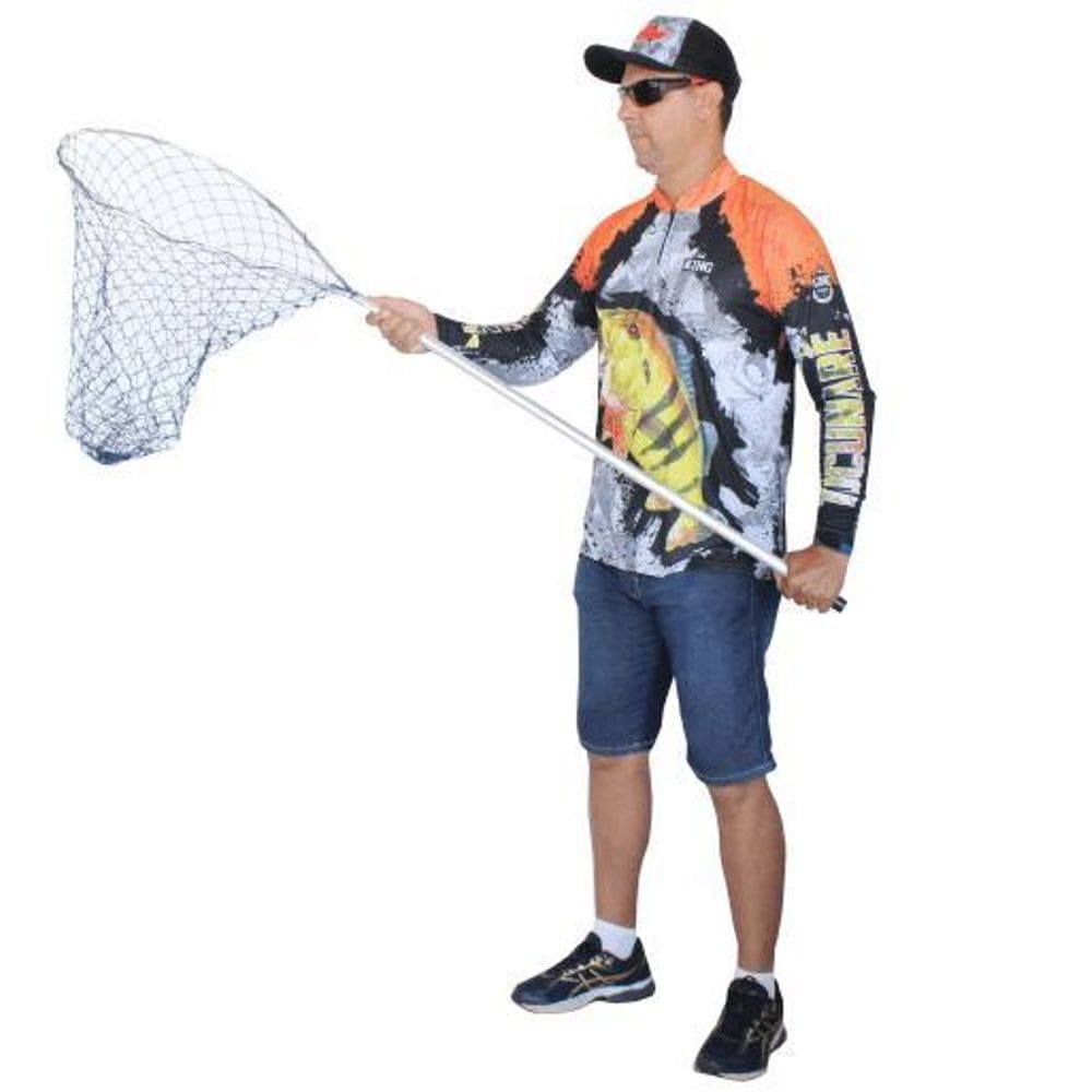 Passagua Pesca Para Pegar Peixe Em Aluminio Tela Larga 1,53M