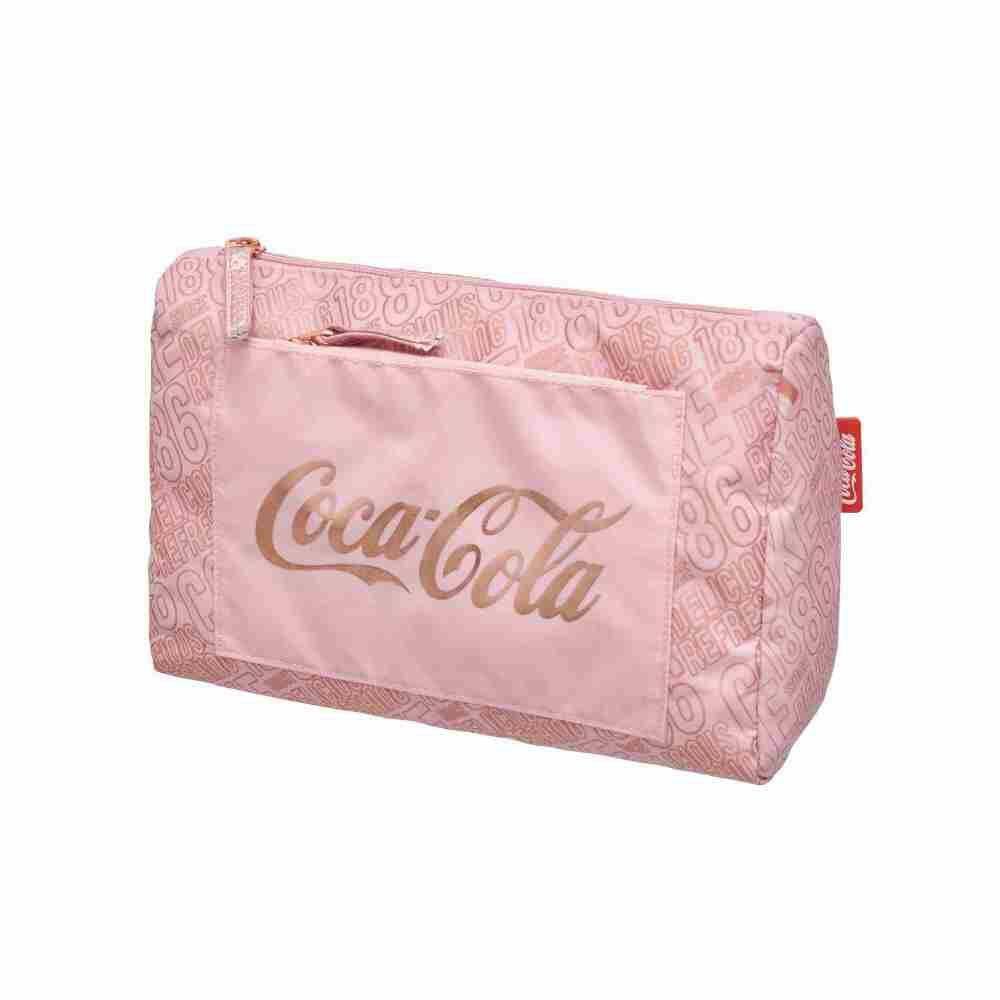 Necessaire Organizadora Coca Cola Blush Rose Gold