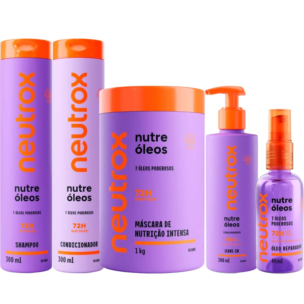 Kit Neutrox Nutre Óleos 5 Itens