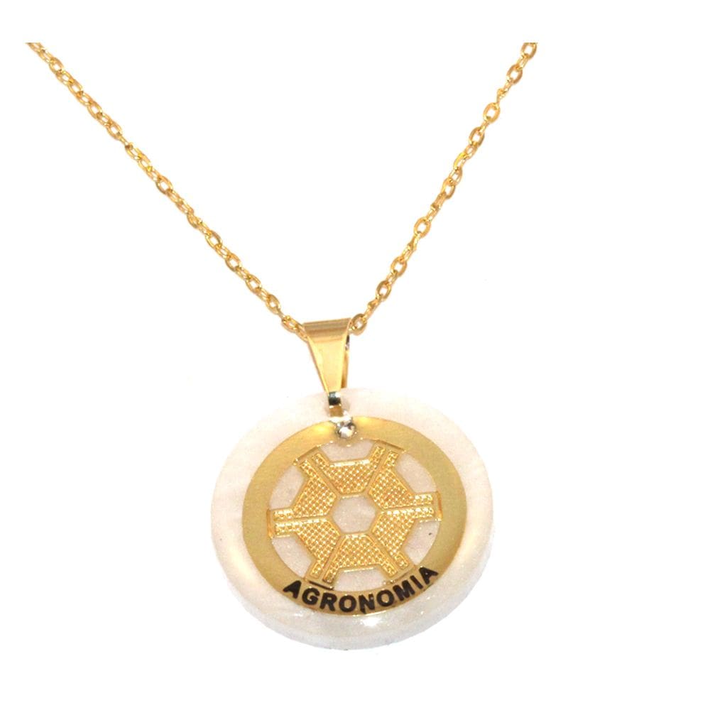 Colar Cordão Agronomia Agrônomo Engenharia Folheado 18k