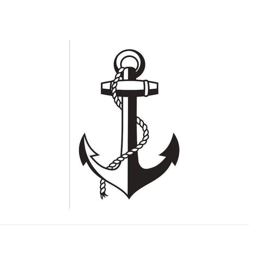 Tatuagem Temporária Pequena Ancora Pirata