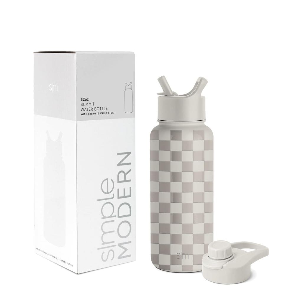 Garrafa de água Simple Modern Summit 946ml Checkmate
