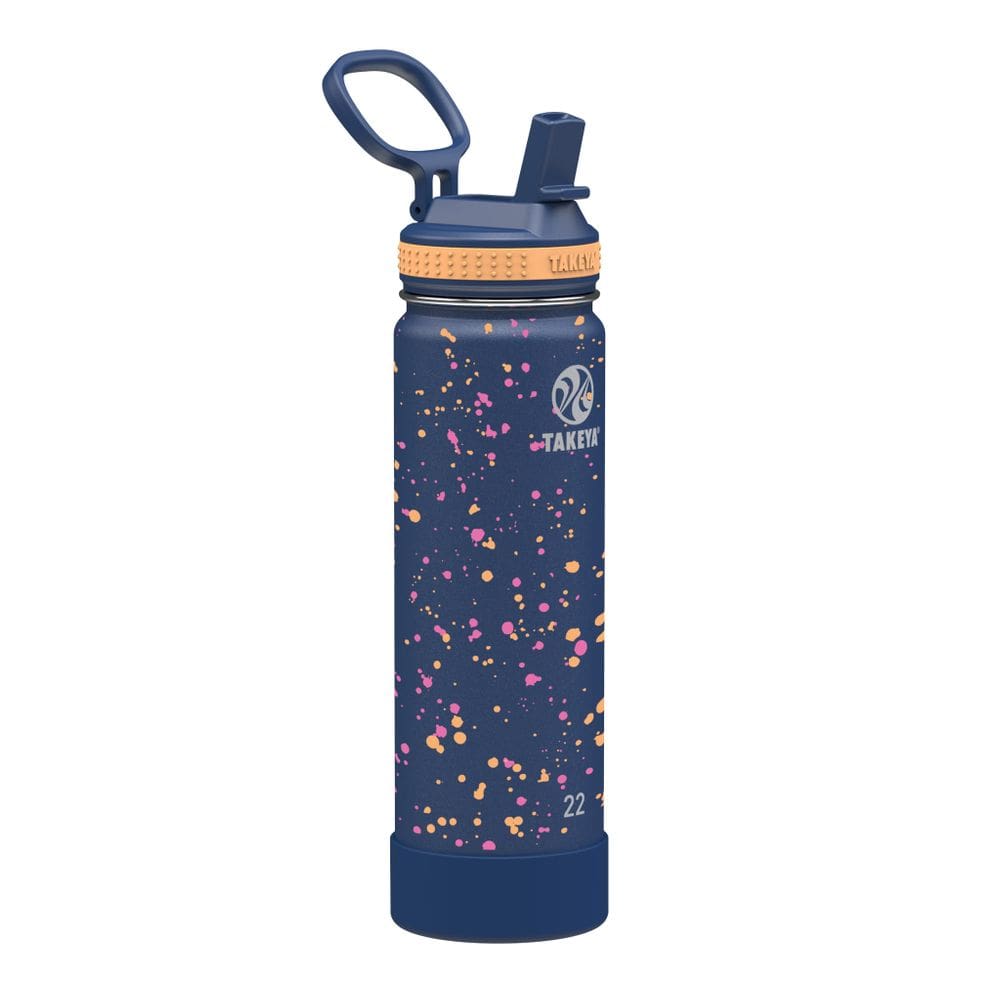 Garrafa de água Takeya Actives com tampa de palha 650ml Cool Ray