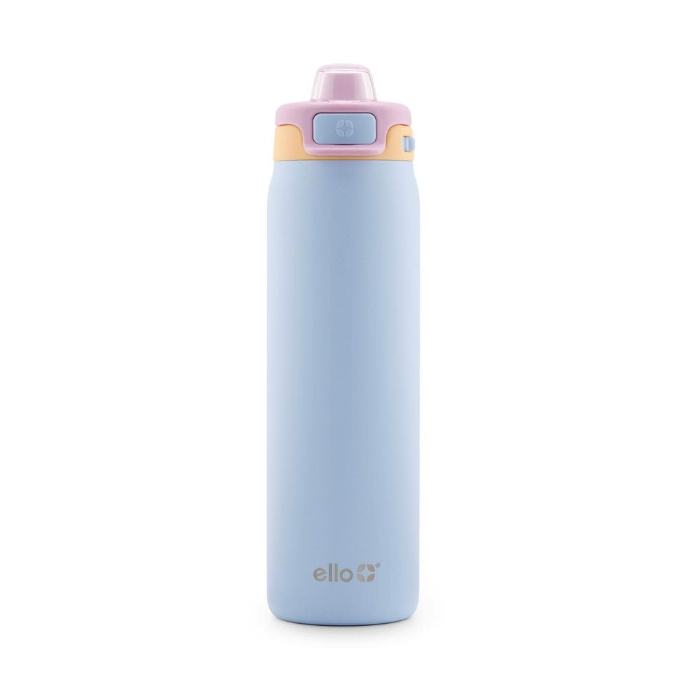 Garrafa de água Ello Pop & Fill 650 ml em aço inoxidável Coastal