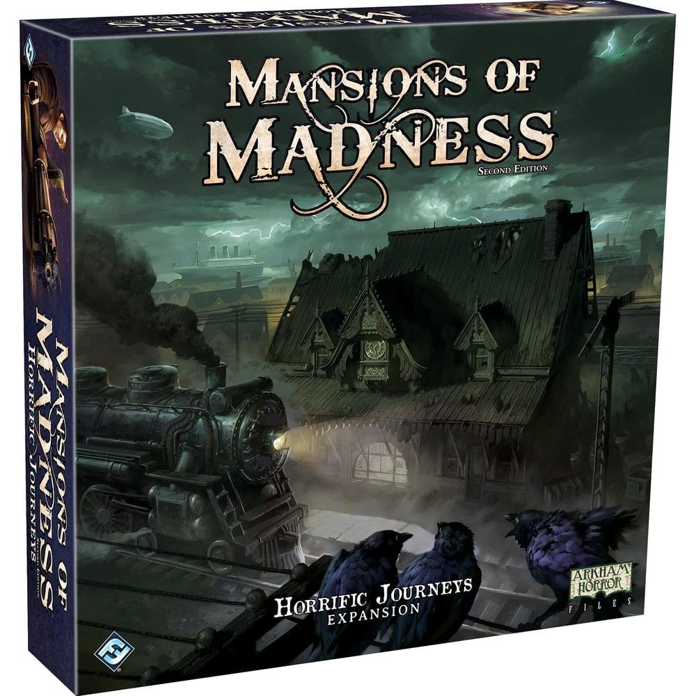 Expansão do jogo de tabuleiro Mansions of Madness Horrific Journeys