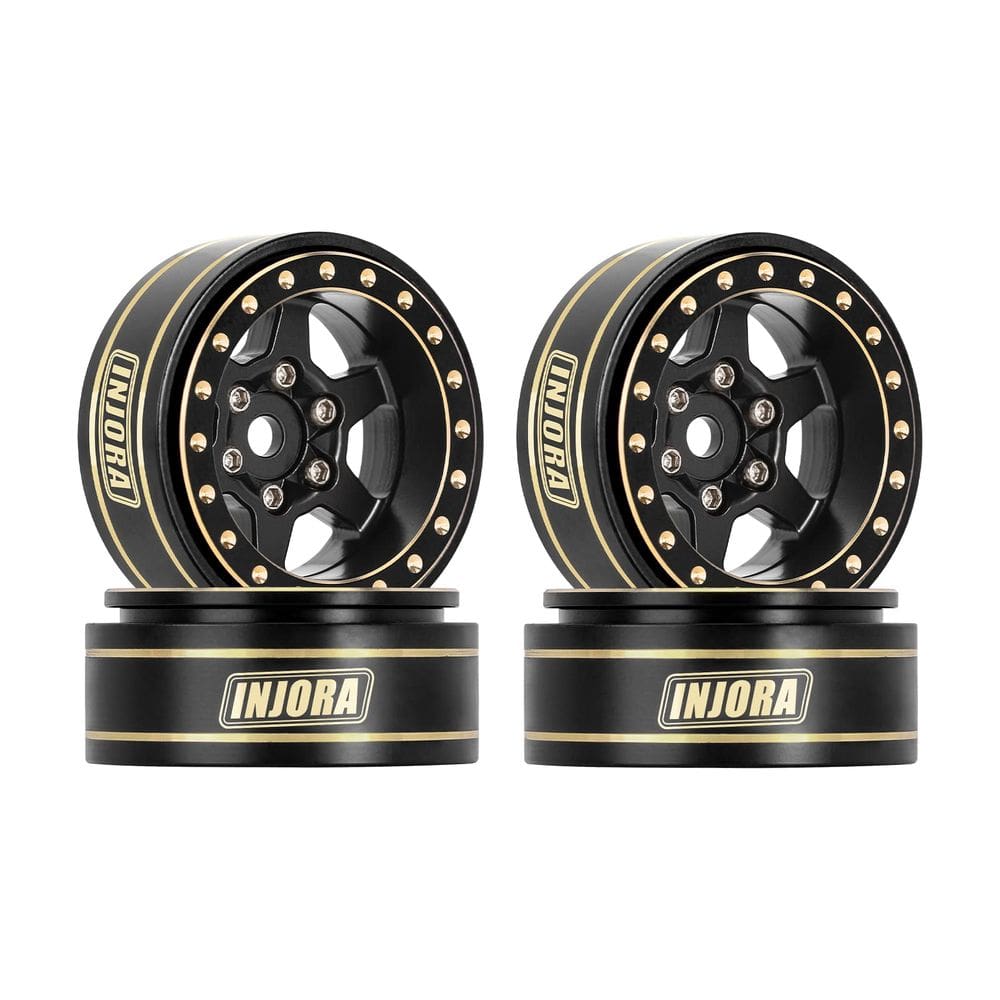 Rodas de roda INJORA 1.0 Plus Brass Beadlock para 1/24 1/18 RC Crawler