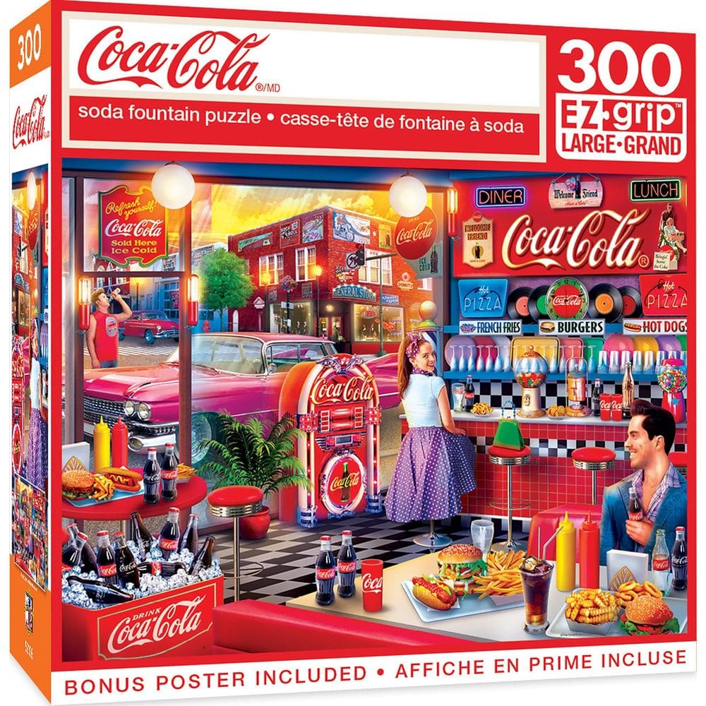 Quebra-cabeça MasterPieces Coca-Cola Soda Fountain 300 unidades