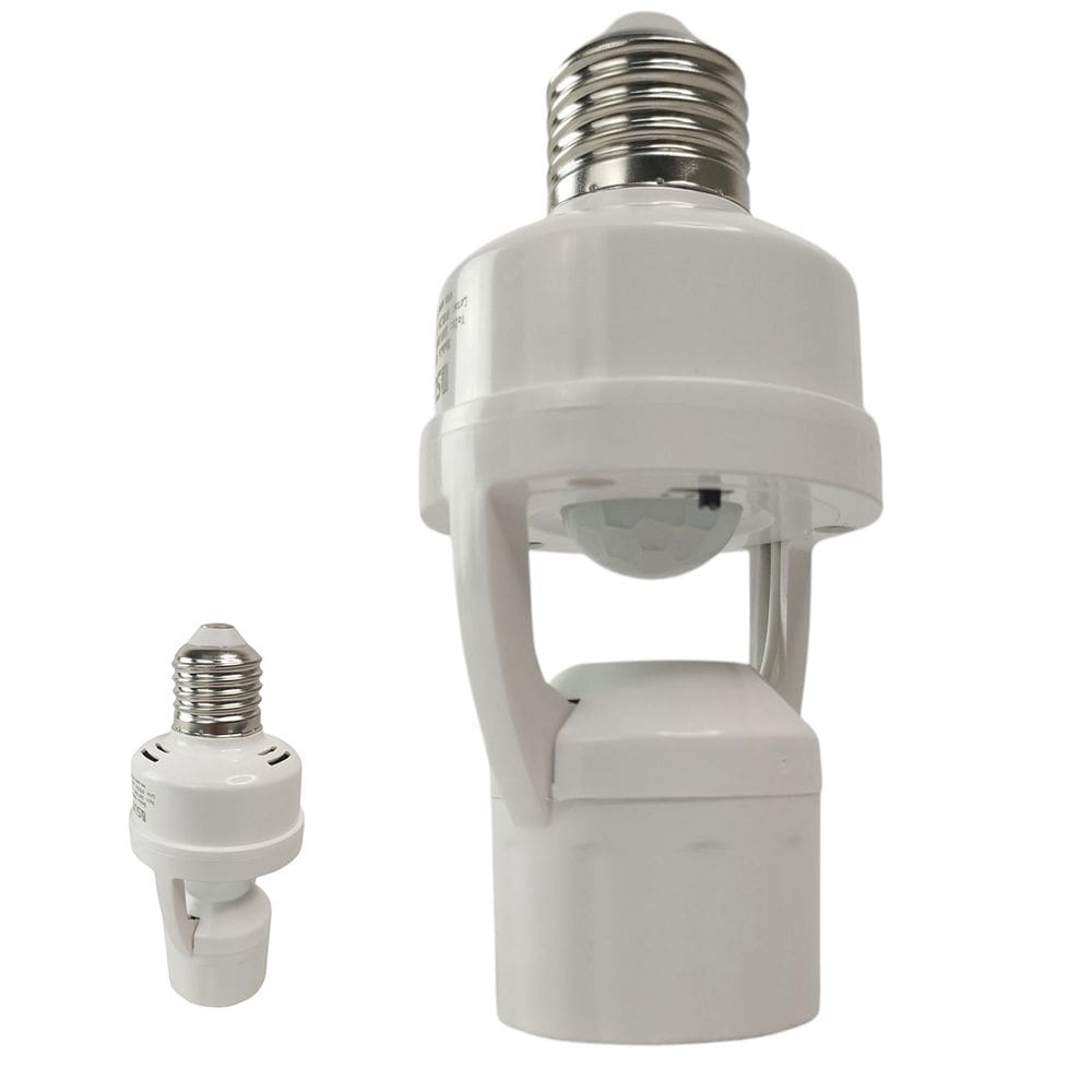 Soquete Sensor de Presença para Lampada E27 Movimento 360 Graus Iluminaçao Automatica Fotocelular Casa Jardim Corredor Quintal