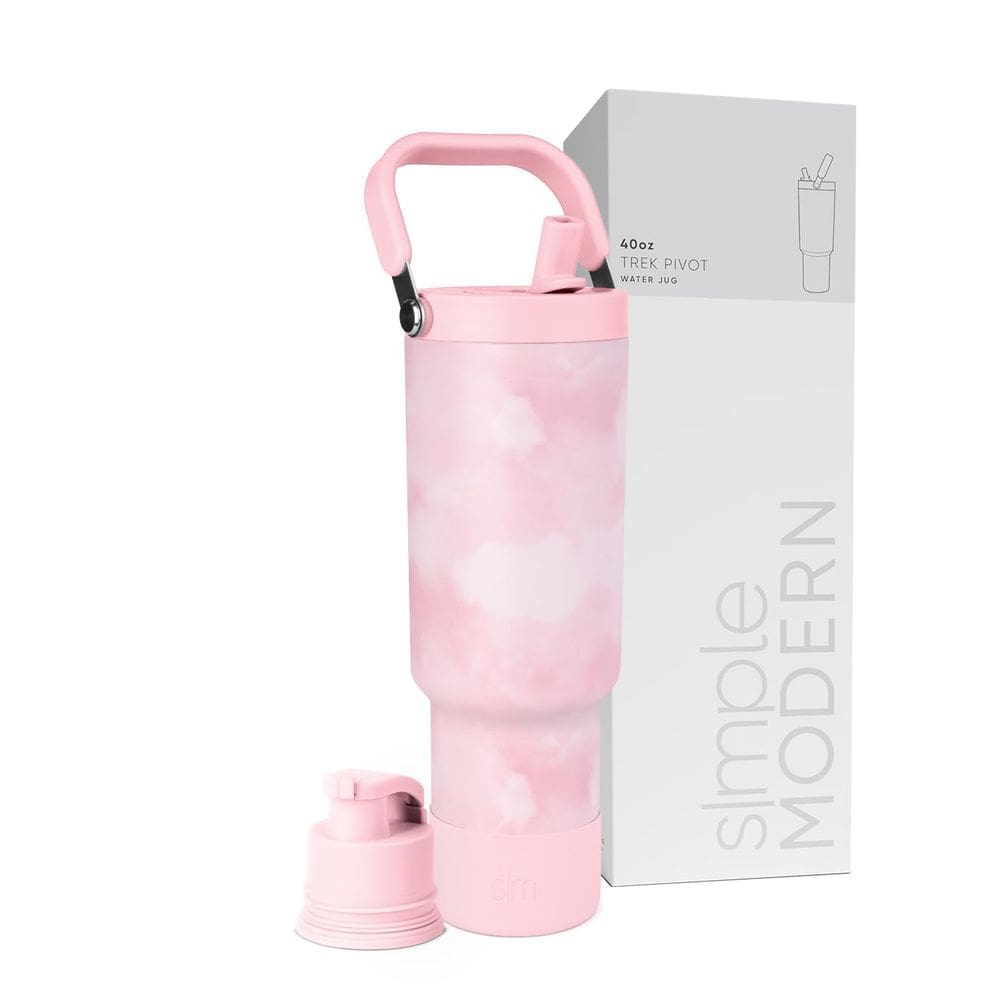 Garrafa de água Simple Modern Trek Pivot 1,2 L com alça