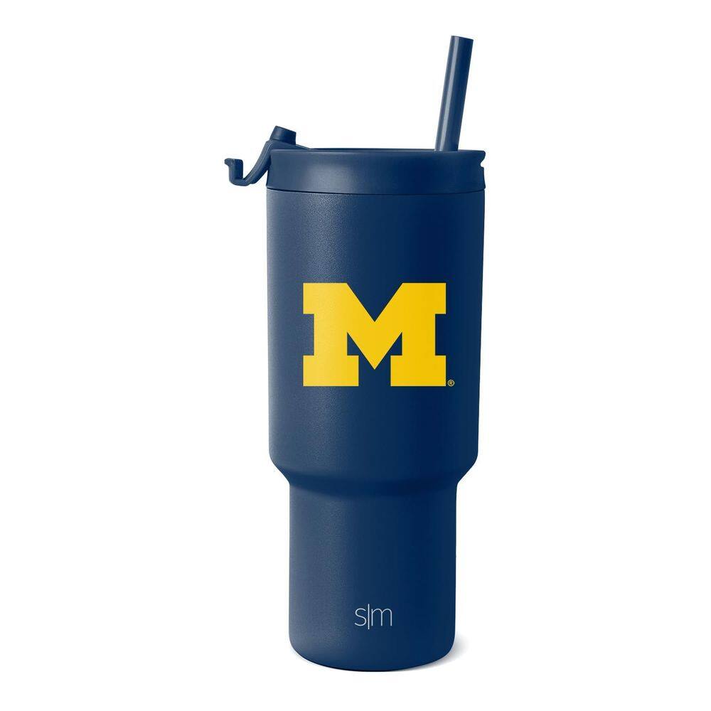Copo Simple Modern Michigan Wolverines 900 ml de aço inoxidável