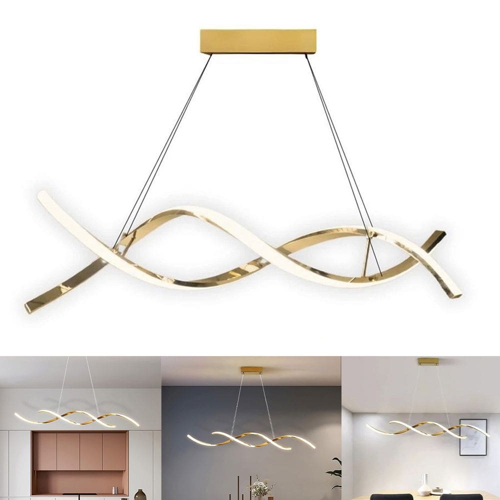 Lustre Pendente Luminaria Molecular 36W Espiral Moderna Iluminaçao Decoraçao Sala Cozinha Mesa
