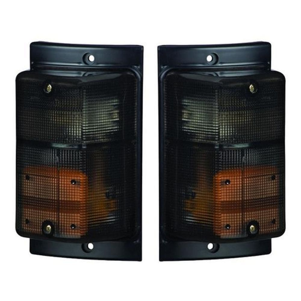 Par Lanterna Pisca Seta Caminhao Scania 112 113 142 143 Fume