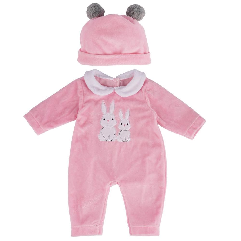 Roupas de boneca Reborn Babeside com padrão de coelho de 43 a 56 cm