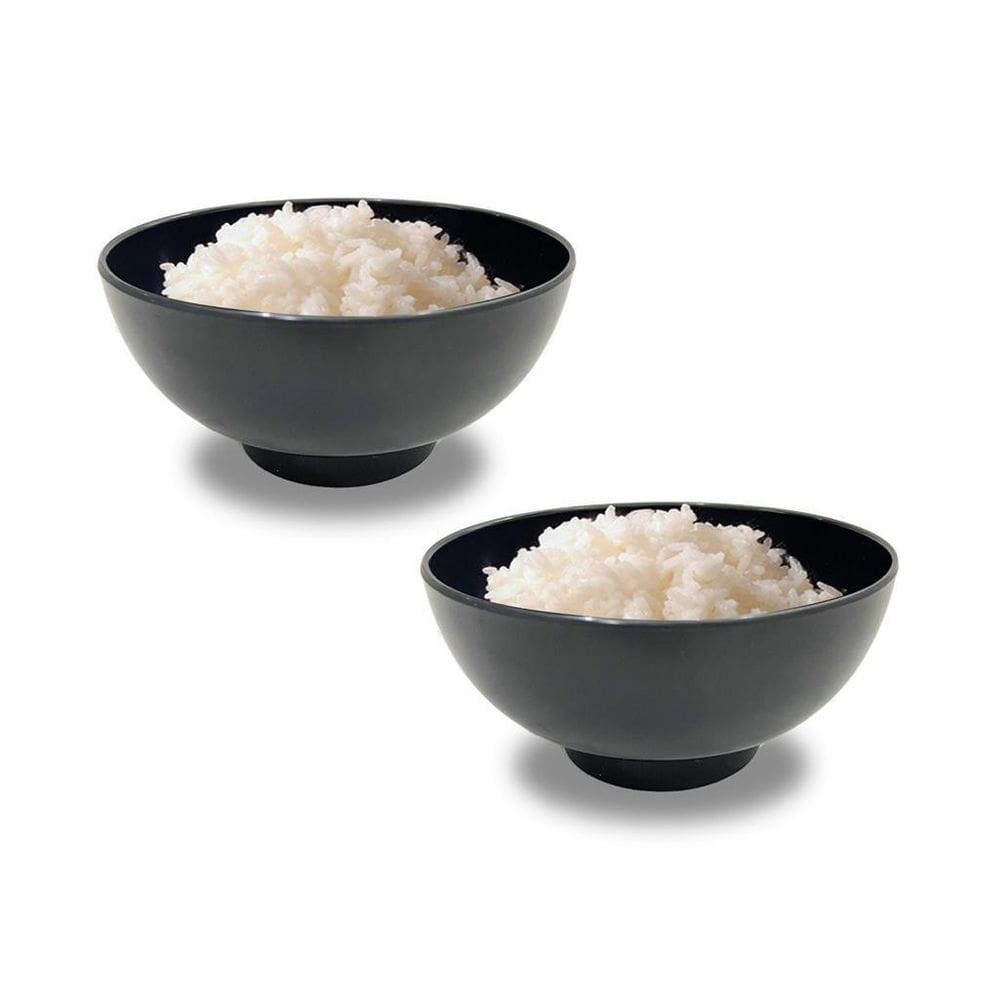 Kit/2 Tigela Japonesa Owan Preta Lisa Japonês Preta 6X12Cm