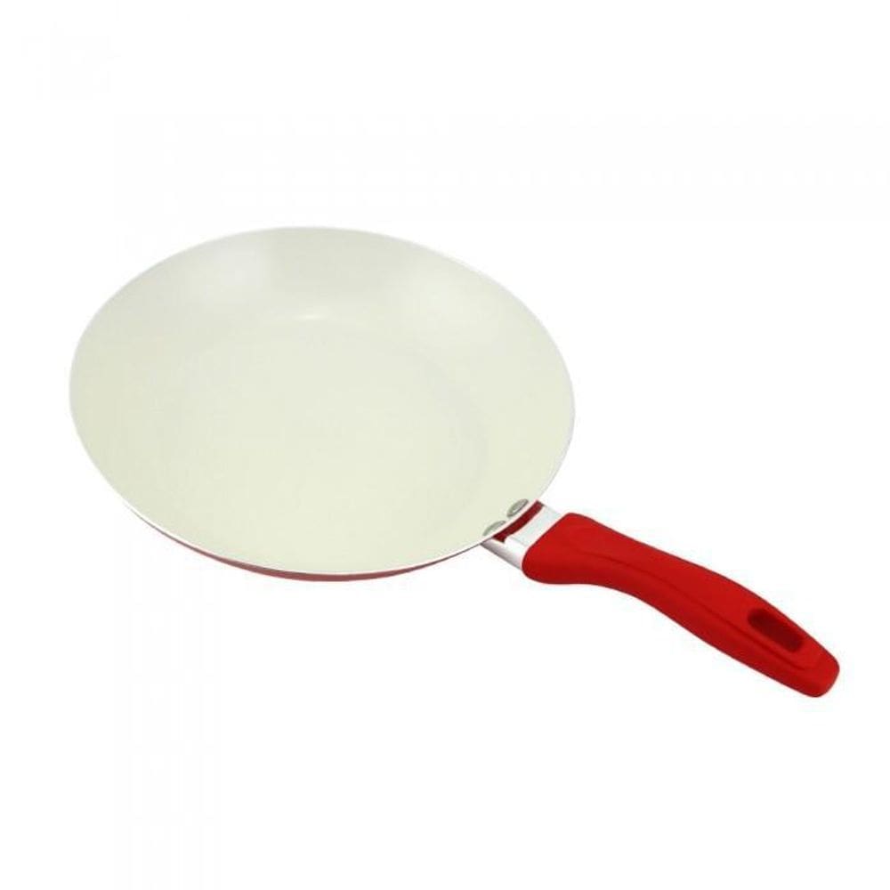 Frigideira Revestida Cerâmico Vermelho Antiaderente