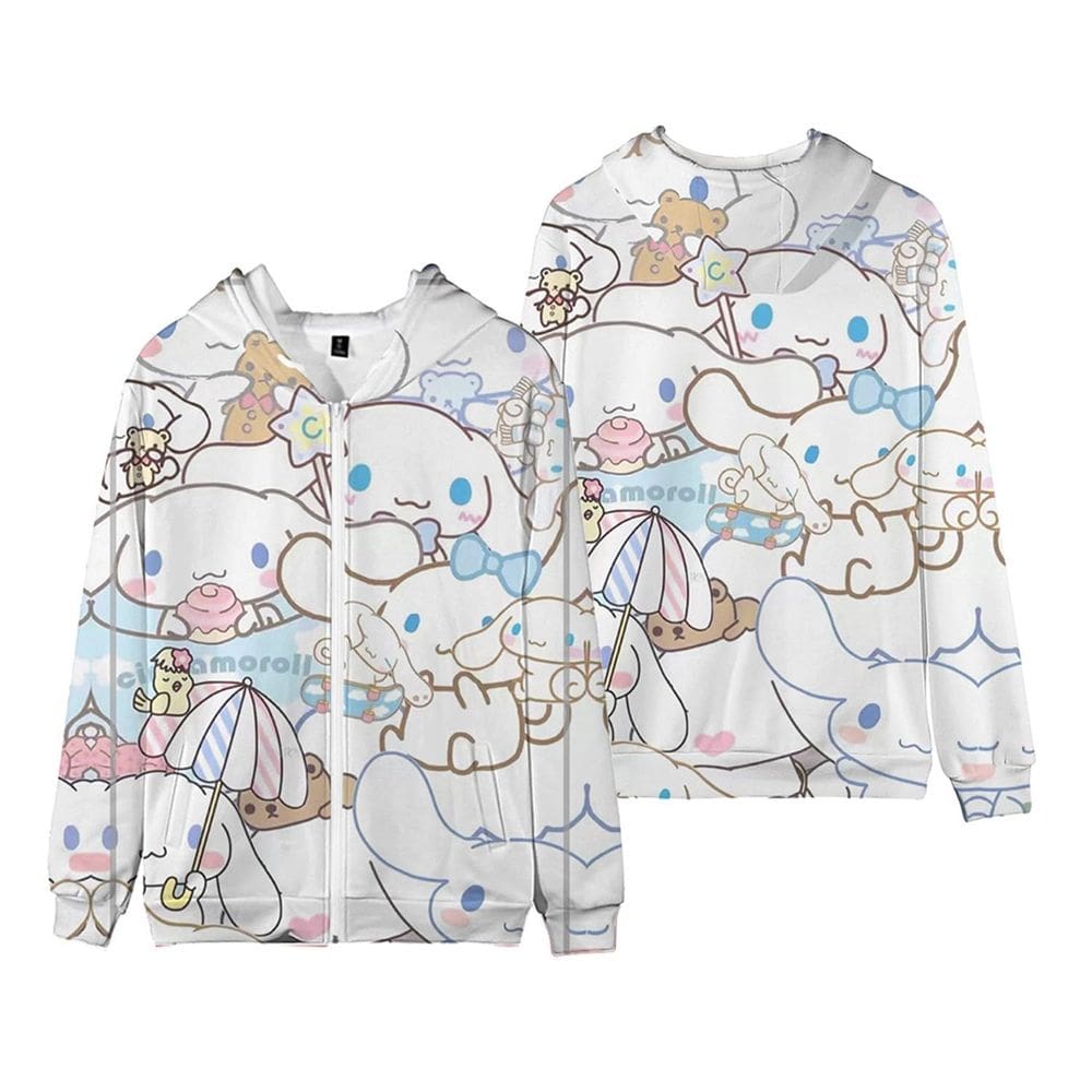 Jaqueta com capuz WANHONGYUE Cinnamoroll para mulheres