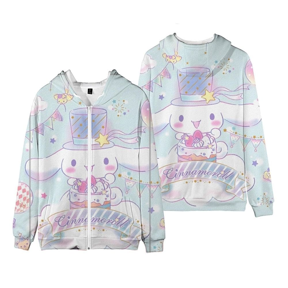Jaqueta com capuz WANHONGYUE Cinnamoroll para mulheres