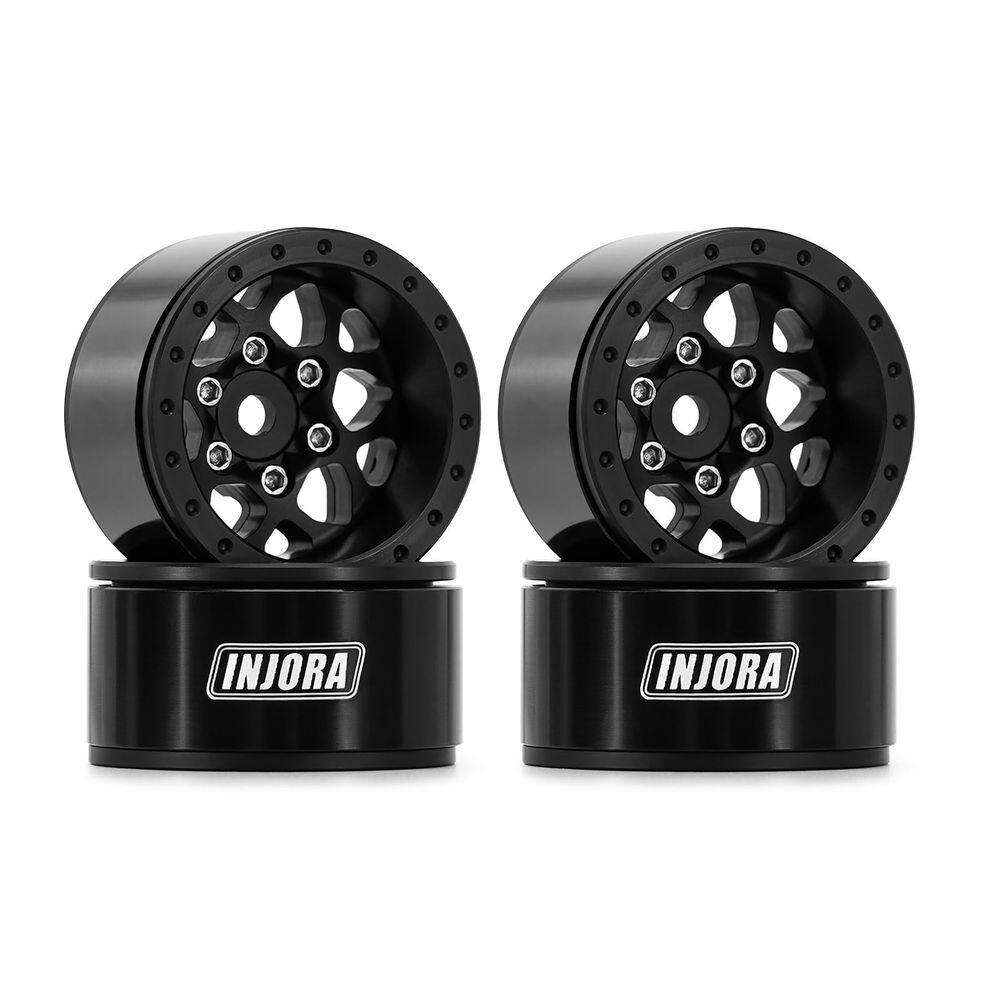 Roda INJORA 1.0 Beadlock de alumínio TRX4M Ascent18 SCX24 FCX24