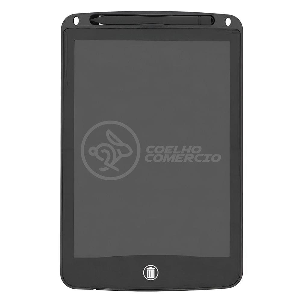 Tablet Lousa Mágica de 10" Pintura Colorida Anotações sem Papel Desenhos Criativos - Cor Preta
