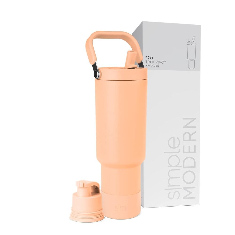 Garrafa de água Simple Modern Trek Pivot 1,2 L com alça Bellini
