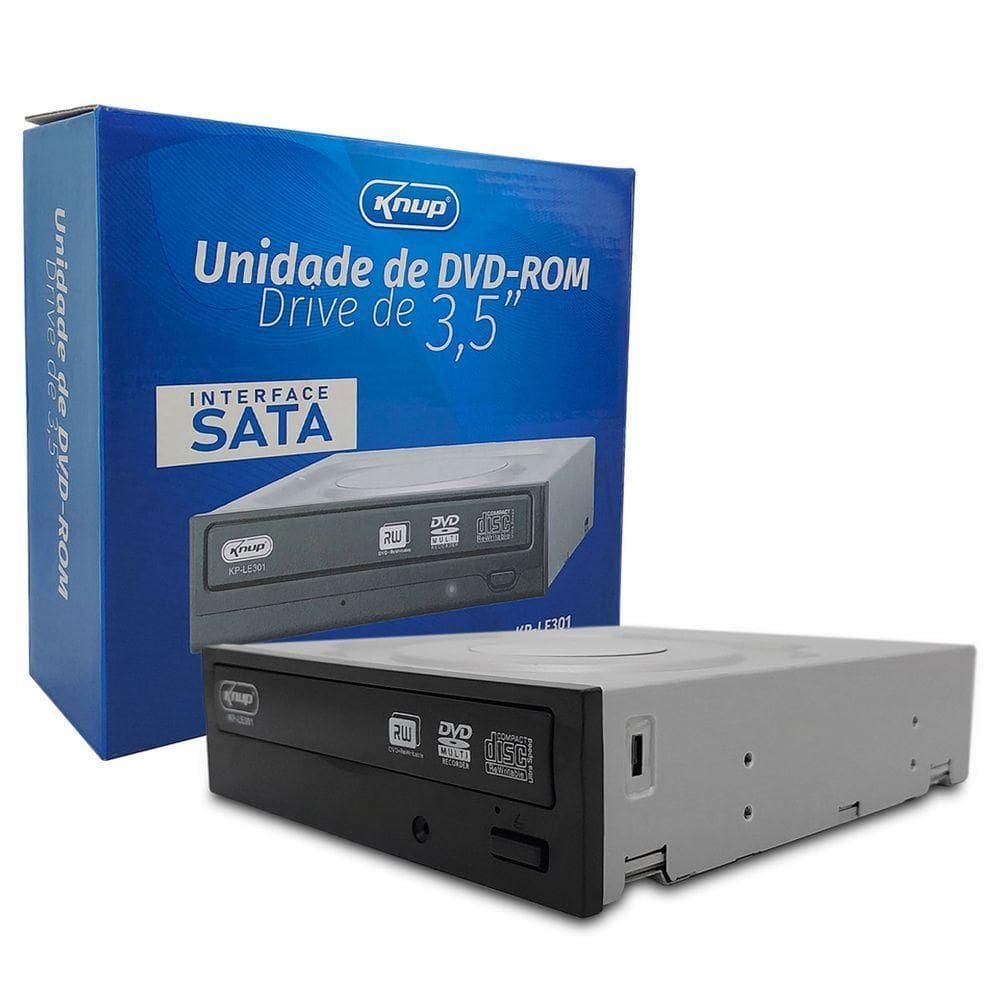 Gravador De Cd-dvd Knup Kp-le301, Conexão Sata, Baia 3.5\"