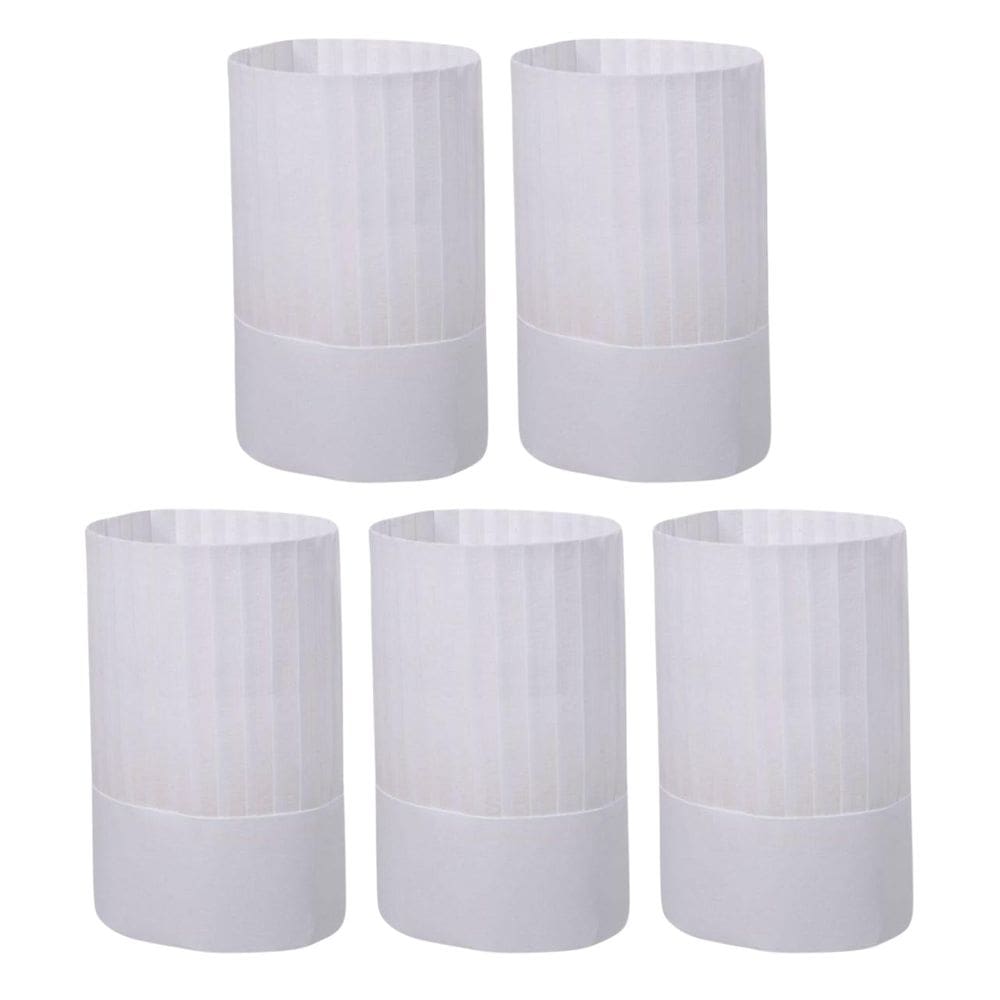 Chapéu Chef Tok Tnt Plissado Kit 5 Peças Cozinheiro