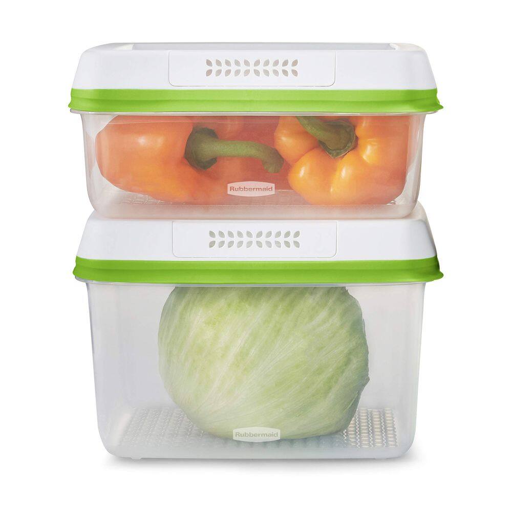 Recipientes de armazenamento de produtos Rubbermaid FreshWorks, conjunto de 4 peças