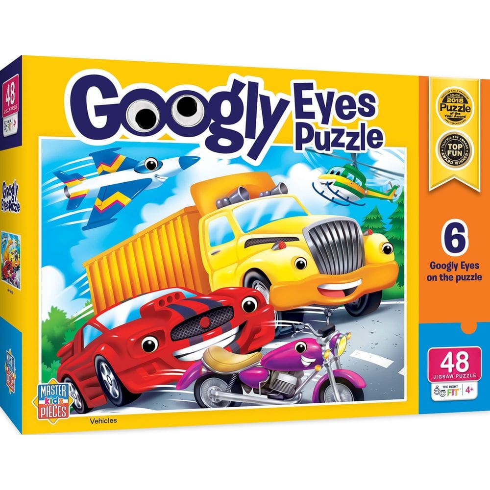Veículos de quebra-cabeça Masterpieces com Googly Eyes 48 unidades 4+Y