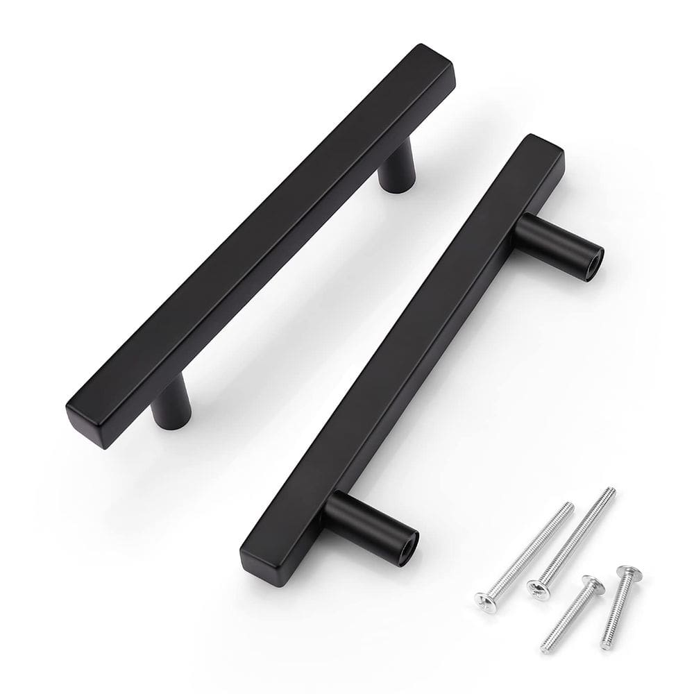 Alças de gabinete KNOBWELL Modern Stainless Steel 9,5 cm, pacote 2