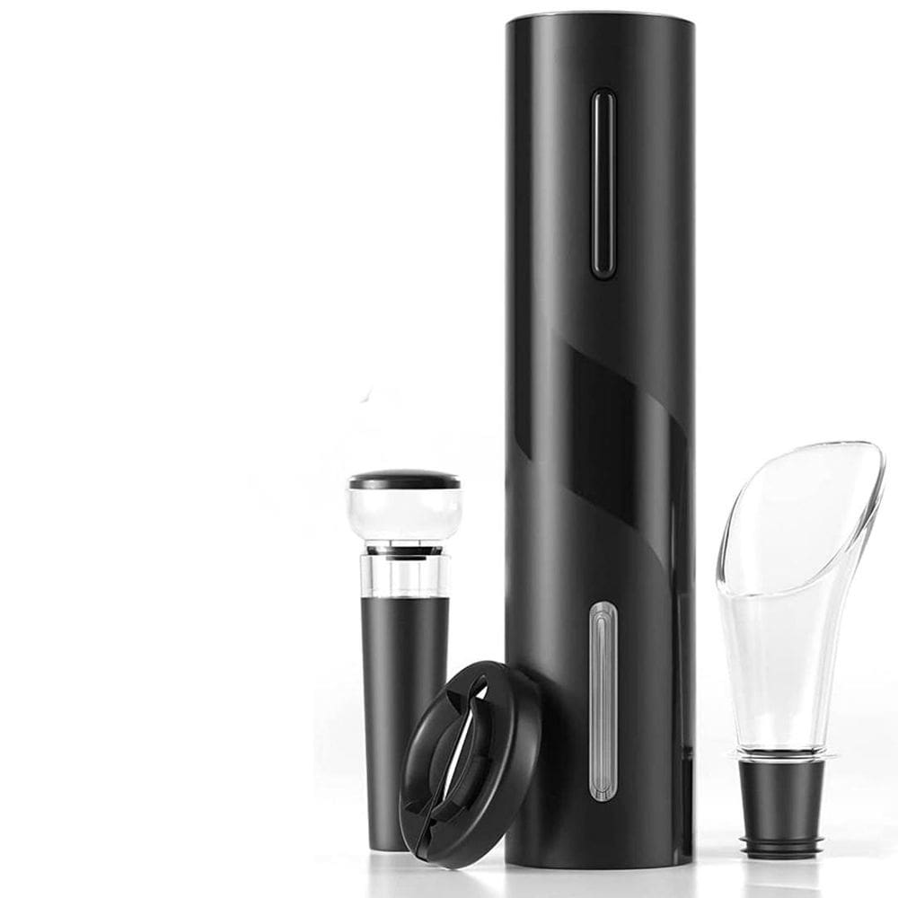 Abridor de Vinho Portátil Luatek Elétrico à Pilha Saca Rolhas Modelo LK-8112 - Preto